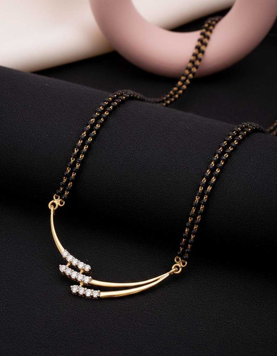 Ynf Brass KESH191 2 Womens Jewellery Wholesale Mangalsutras Fashion Pendant Stone Studded Jewelry Manufacturer - Jewellery Export