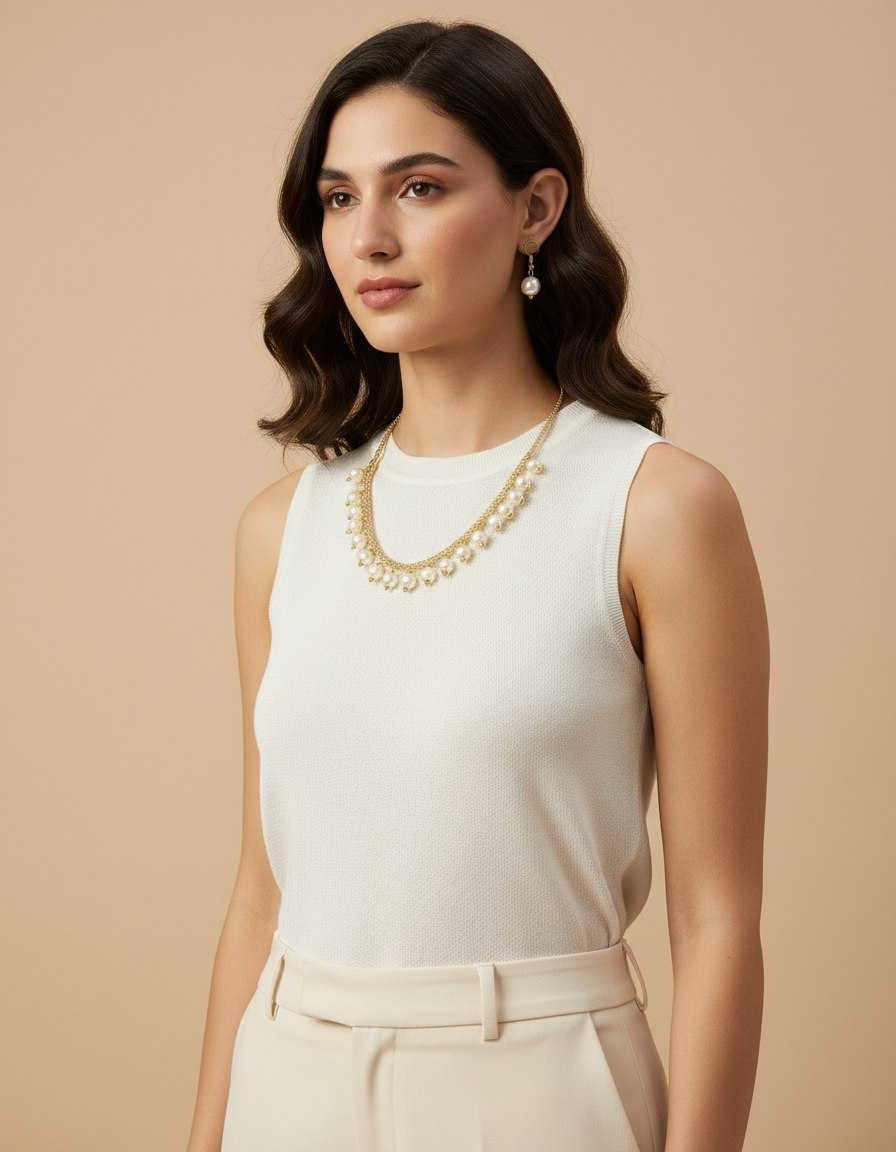 Ynf Brass KESH191 ATISH Womens Jewellery Wholesale Fancy Mala Necklaces Fashion Pendant Party Wear Jewelry Manufacturer - Jewellery Export