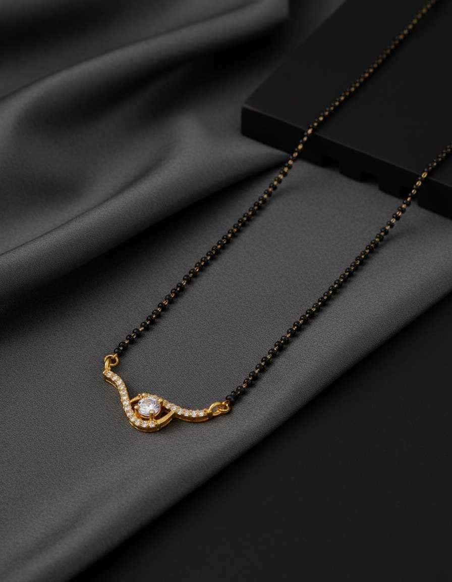 Ynf Brass KESH191 ATISHA Womens Jewellery Wholesale Mangalsutras Fashion Pendant Party Wear Jewelry Manufacturer - Jewellery Export