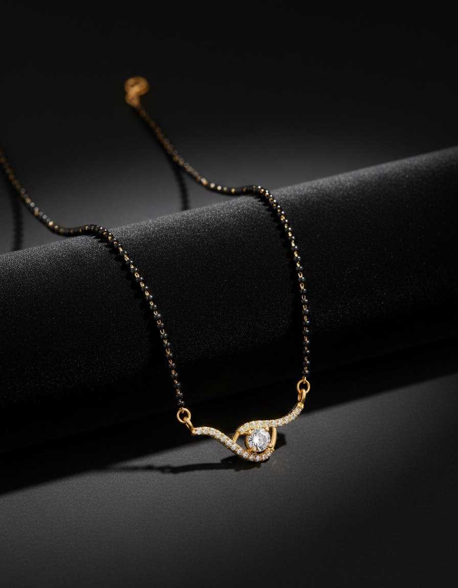 Ynf Brass KESH191 ATISHA Womens Jewellery Wholesale Mangalsutras Fashion Pendant Party Wear Jewelry Manufacturer - Jewellery Export