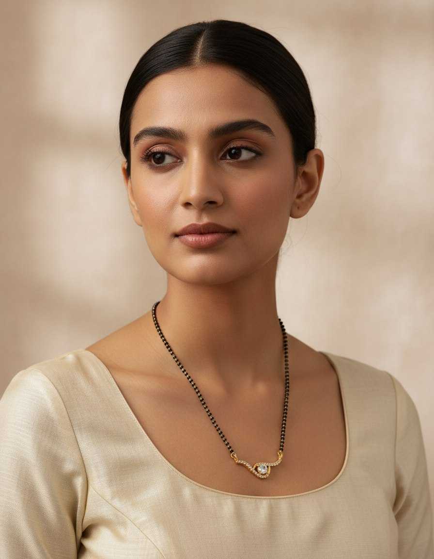 Ynf Brass KESH191 ATISHA Womens Jewellery Wholesale Mangalsutras Fashion Pendant Party Wear Jewelry Manufacturer - Jewellery Export