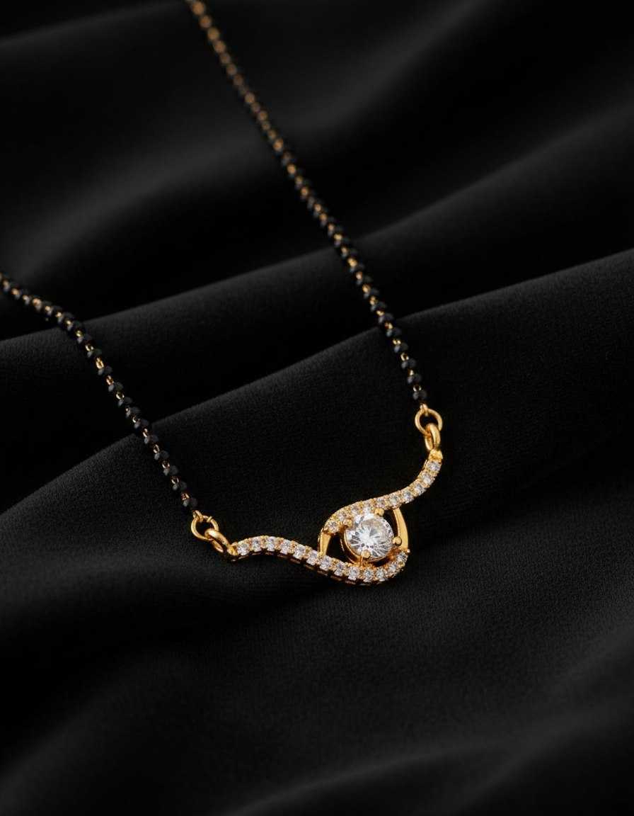 Ynf Brass KESH191 ATISHA Womens Jewellery Wholesale Mangalsutras Fashion Pendant Party Wear Jewelry Manufacturer - Jewellery Export