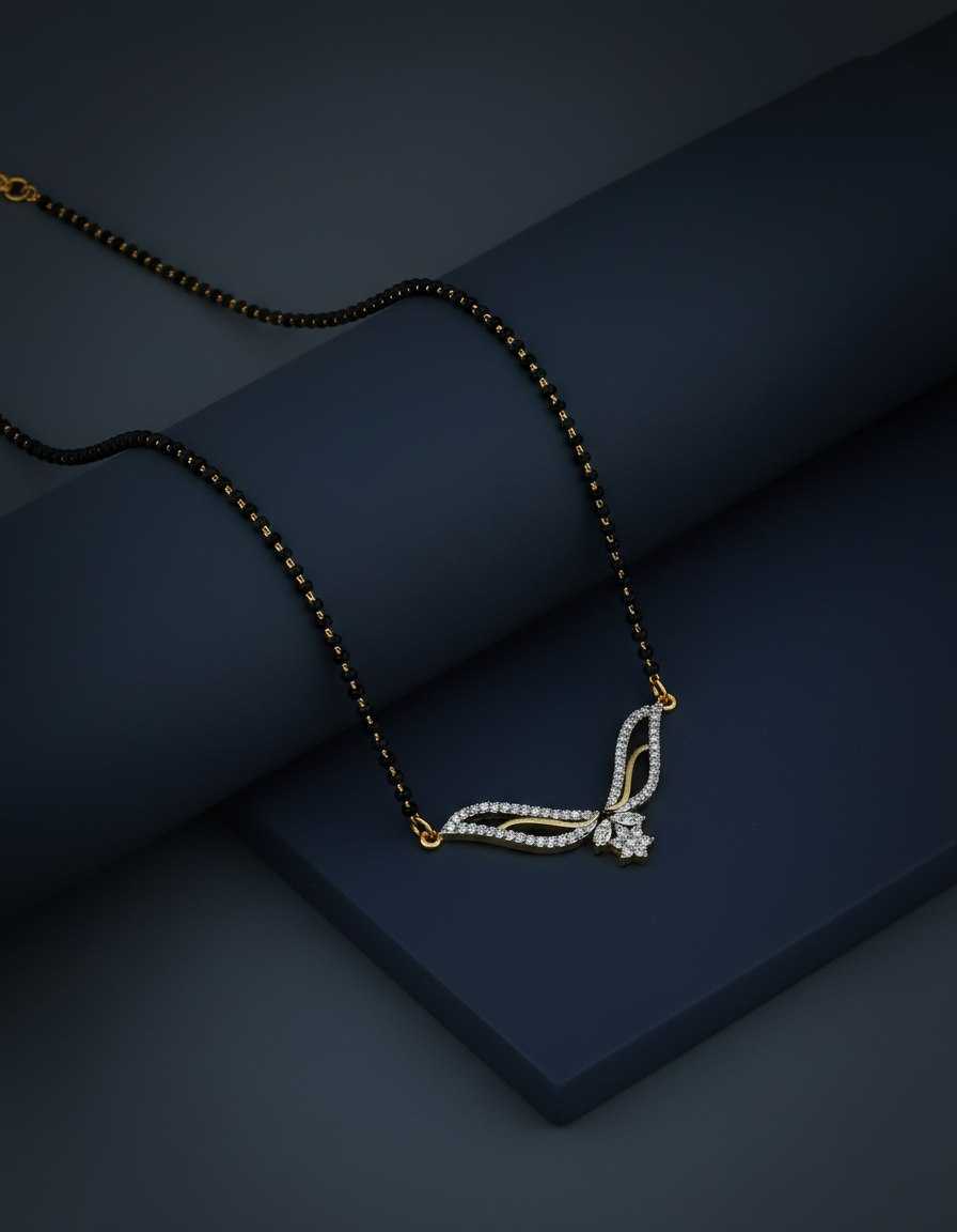 Ynf Brass KESH191 BITTU Womens Jewellery Wholesale Mangalsutras AD Diamond Necklace Pendant Buti Manufacturer - Jewellery Export