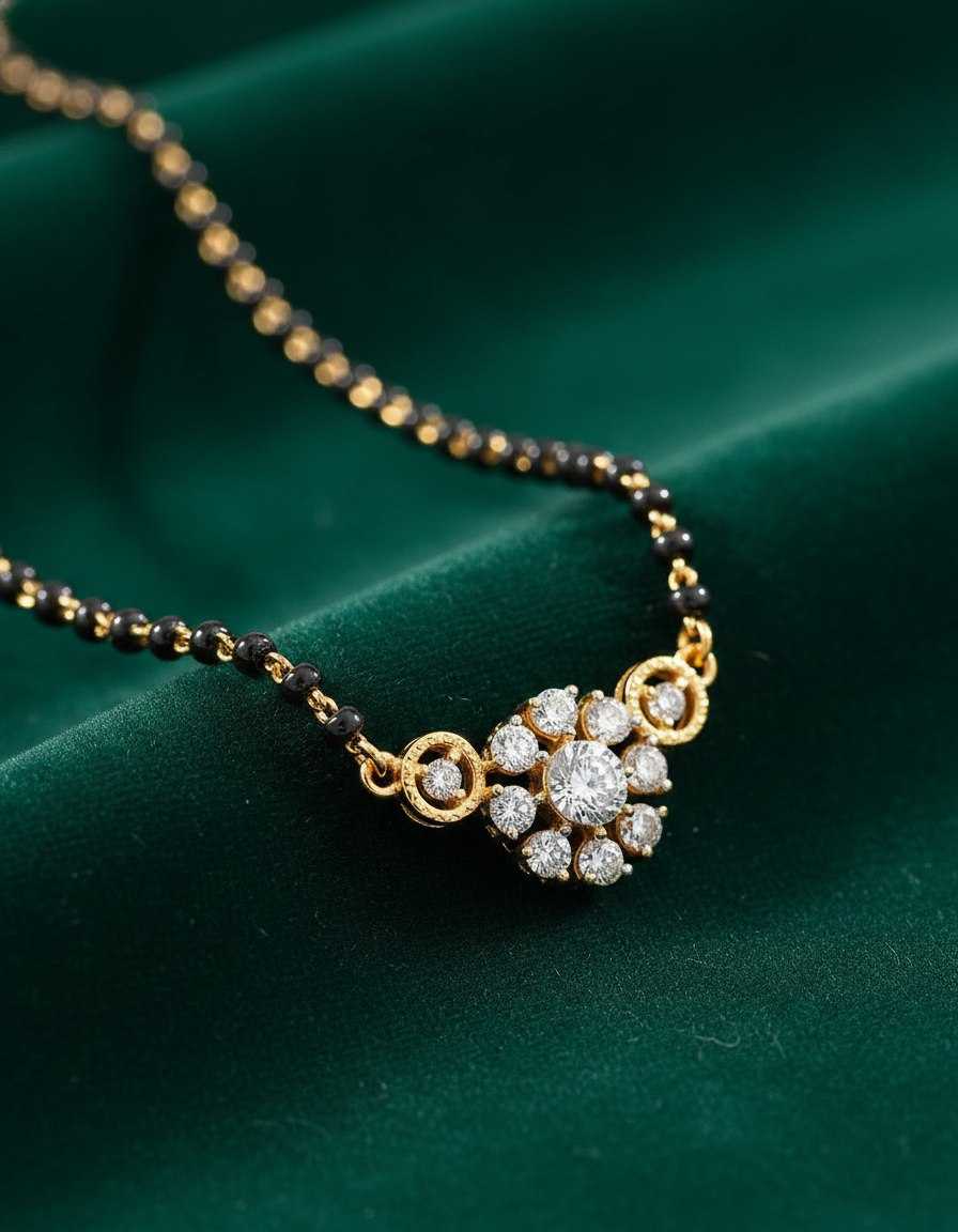 Ynf Brass KESH191 DHOOM Womens Jewellery Wholesale Mangalsutras Chain Pendant Set Designer Artificial Jewelry Manufacturer - Jewellery Export