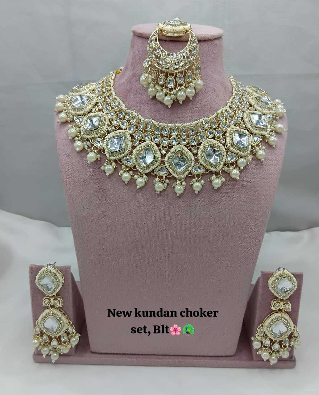 Ynf Brass KESH494 1 Womens Jewellery Wholesale Bridal Jewelry Sets Traditional Jewelry Jhumka Earrings Manufacturer - Jewellery Export