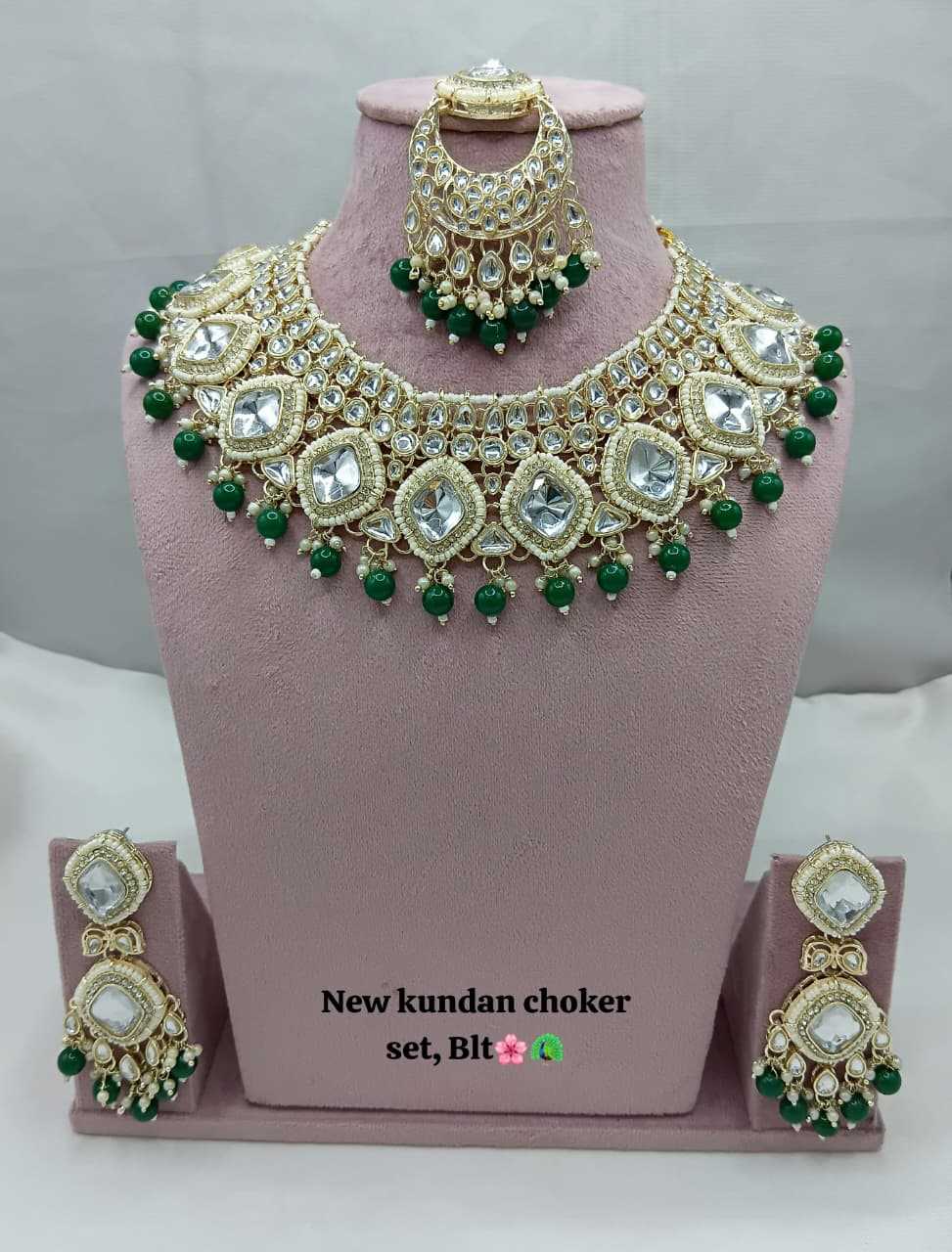 Ynf Brass KESH494 1 Womens Jewellery Wholesale Bridal Jewelry Sets Traditional Jewelry Jhumka Earrings Manufacturer - Jewellery Export
