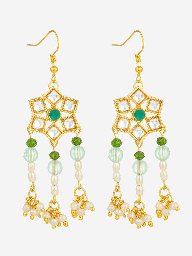 Ynf Alloy KESH105 ER4155 Womens Jewellery Wholesale Fancy Earrings AD Diamond Earring Oxidized Earrings Manufacturer - Jewellery Export