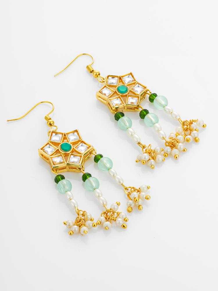 Ynf Alloy KESH105 ER4155 Womens Jewellery Wholesale Fancy Earrings AD Diamond Earring Oxidized Earrings Manufacturer - Jewellery Export