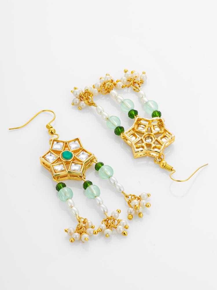 Ynf Alloy KESH105 ER4155 Womens Jewellery Wholesale Fancy Earrings AD Diamond Earring Oxidized Earrings Manufacturer - Jewellery Export