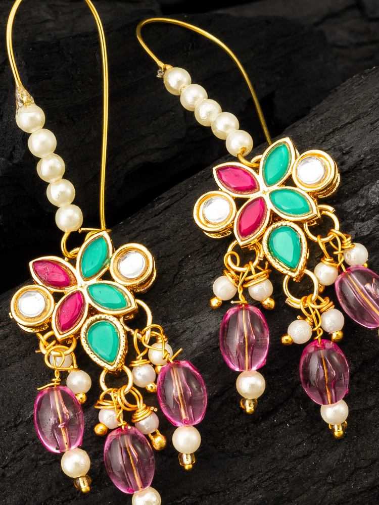 Ynf Alloy KESH105 ER4156 Womens Jewellery Wholesale Fancy Earrings AD Diamond Earring Oxidized Earrings Manufacturer - Jewellery Export