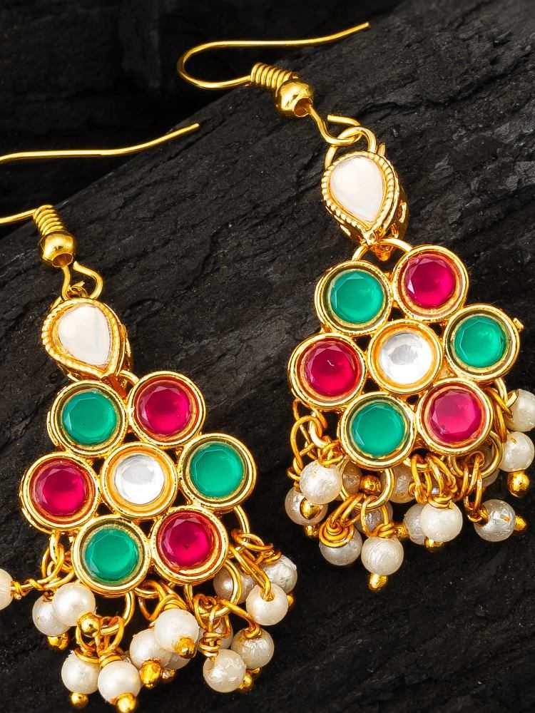 Ynf Alloy KESH105 ER4159 Womens Jewellery Wholesale Fancy Earrings AD Diamond Earring Oxidized Earrings Manufacturer - Jewellery Export