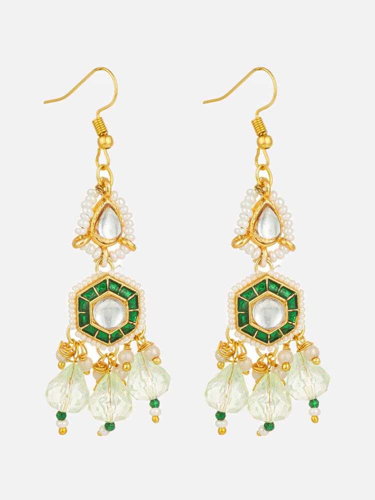 Ynf Alloy KESH105 ER4160 Womens Jewellery Wholesale Fancy Earrings Oxidized Earrings Kundan Earrings Manufacturer - Jewellery Export
