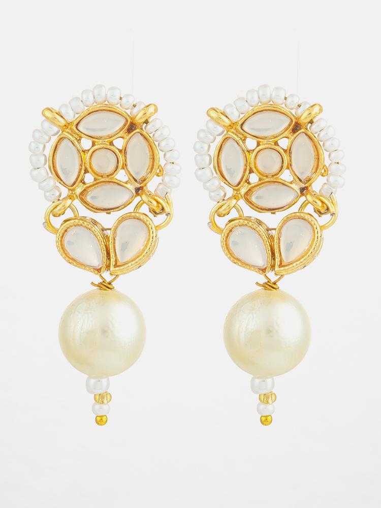 Ynf Alloy KESH105 ER4164 Womens Jewellery Wholesale Fancy Earrings Oxidized Earrings Kundan Earrings Manufacturer - Jewellery Export