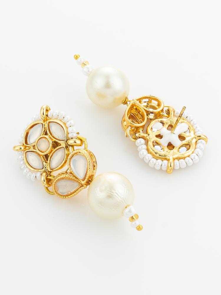 Ynf Alloy KESH105 ER4164 Womens Jewellery Wholesale Fancy Earrings Oxidized Earrings Kundan Earrings Manufacturer - Jewellery Export
