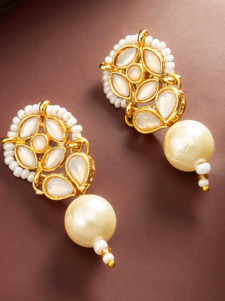 Ynf Alloy KESH105 ER4164 Womens Jewellery Wholesale Fancy Earrings Oxidized Earrings Kundan Earrings Manufacturer - Jewellery Export