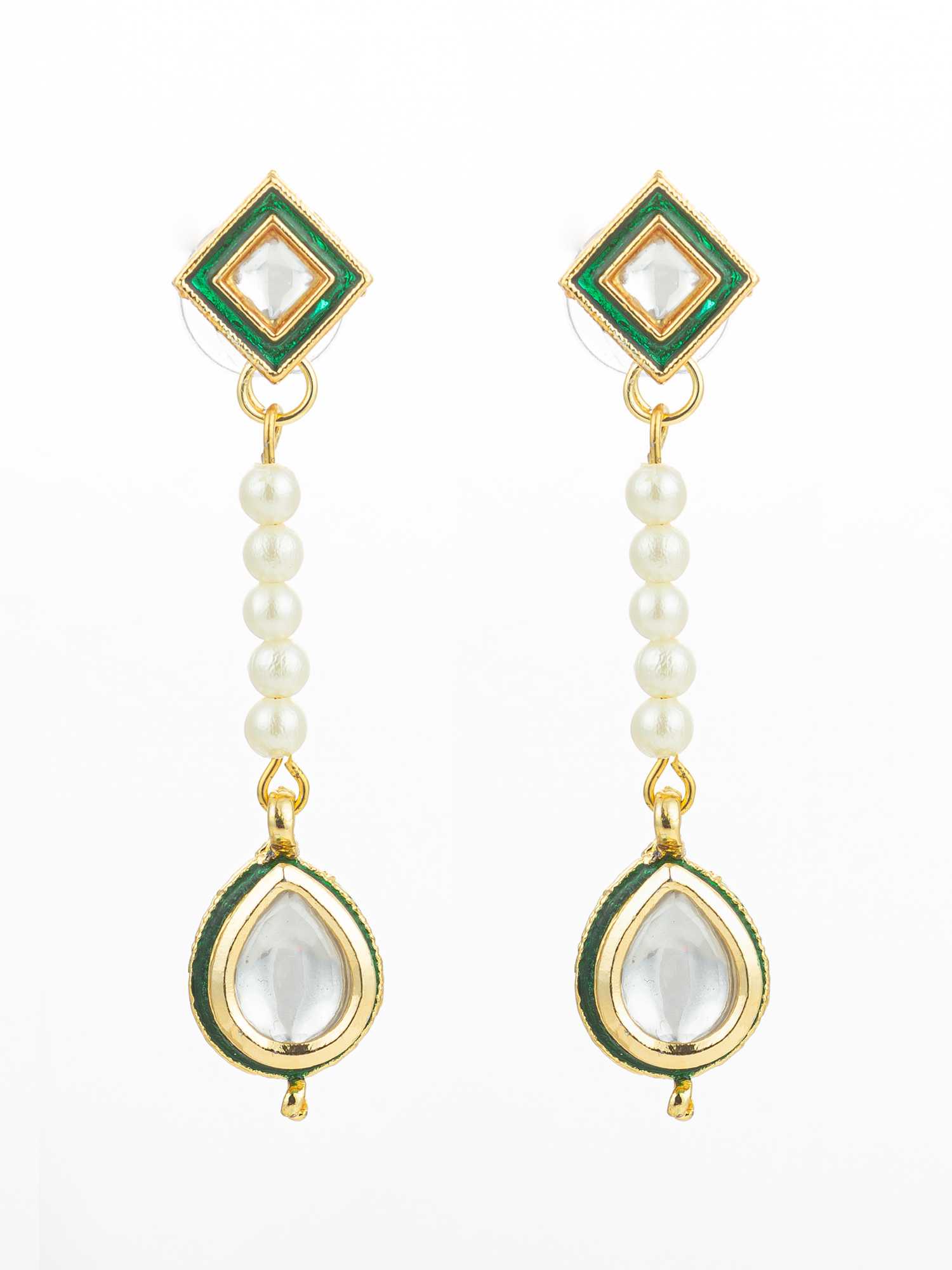 Ynf Alloy KESH105 ER4165 Womens Jewellery Wholesale Fancy Earrings AD Diamond Earring Oxidized Earrings Manufacturer - Jewellery Export