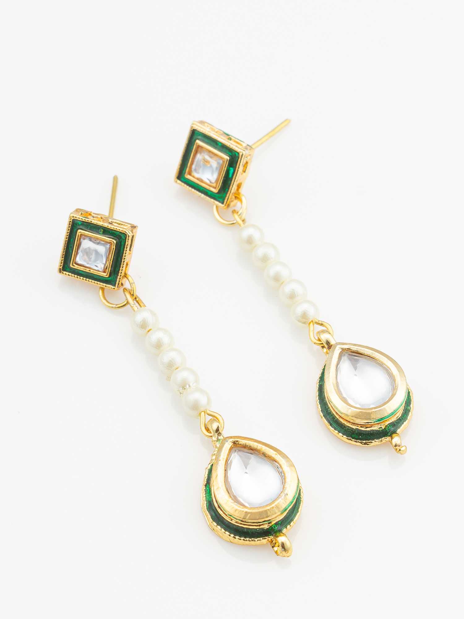 Ynf Alloy KESH105 ER4165 Womens Jewellery Wholesale Fancy Earrings AD Diamond Earring Oxidized Earrings Manufacturer - Jewellery Export