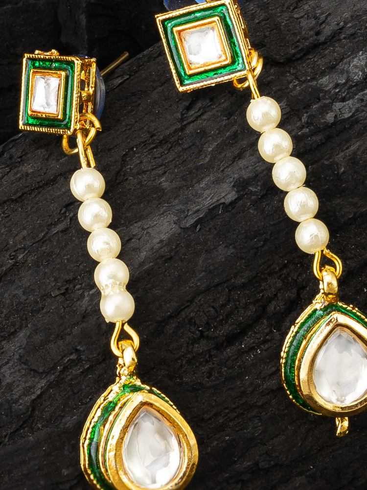 Ynf Alloy KESH105 ER4165 Womens Jewellery Wholesale Fancy Earrings AD Diamond Earring Oxidized Earrings Manufacturer - Jewellery Export