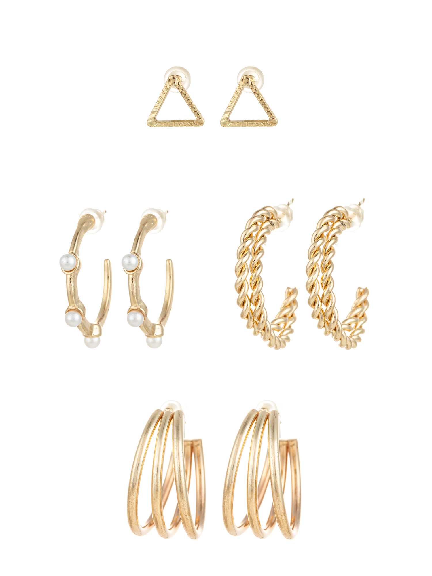 Ynf Alloy KESH105 ER4201 Womens Jewellery Wholesale Hoop Earrings Manufacturer - Jewellery Export