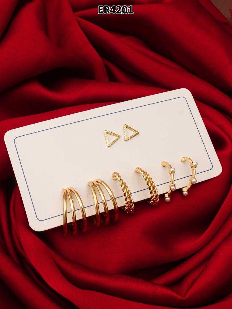 Ynf Alloy KESH105 ER4201 Womens Jewellery Wholesale Hoop Earrings Manufacturer - Jewellery Export