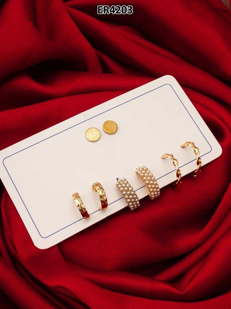 Ynf Alloy KESH105 ER4203 Womens Jewellery Wholesale Stud Earrings Manufacturer - Jewellery Export