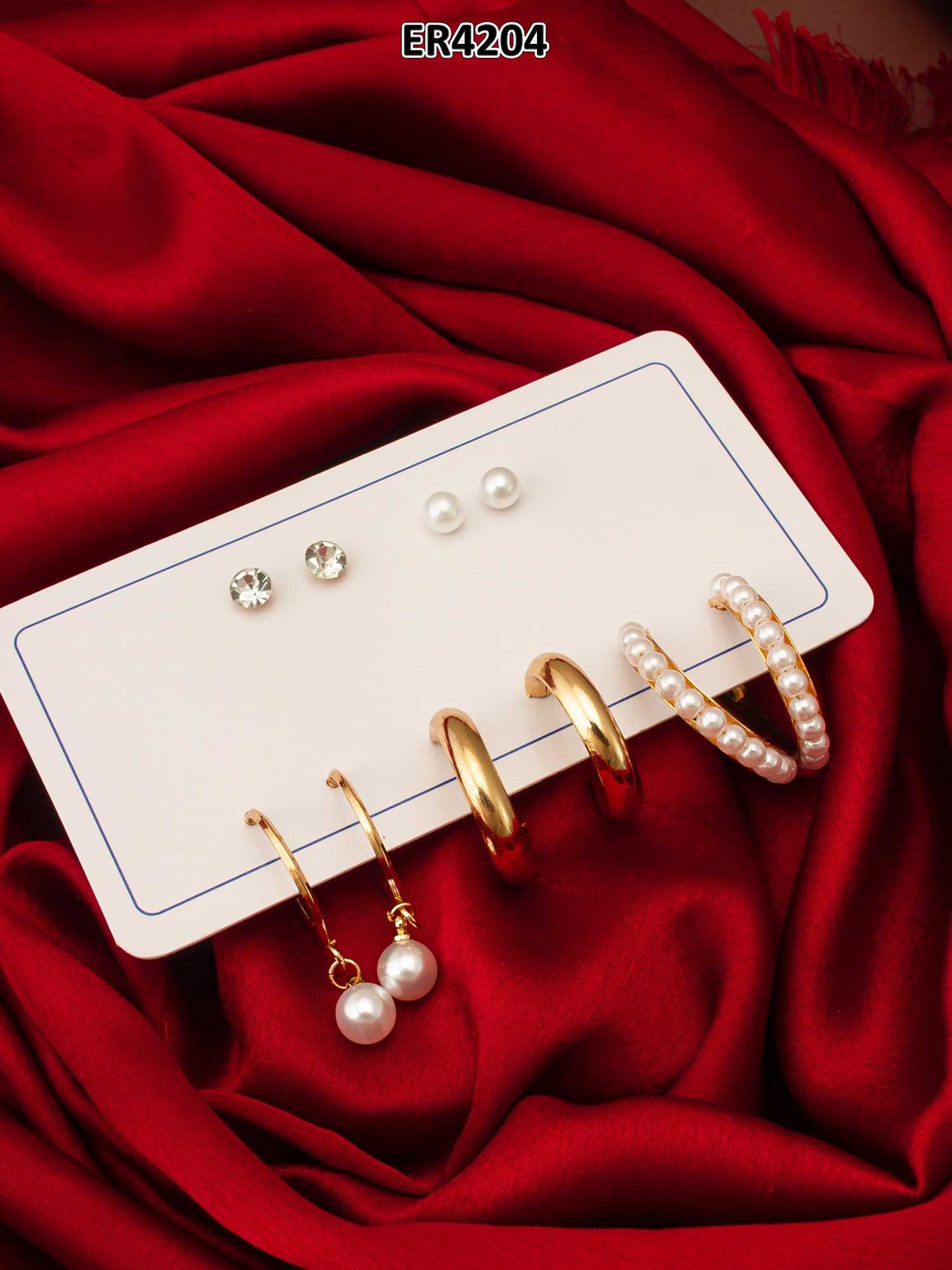 Ynf Alloy KESH105 ER4204 Womens Jewellery Wholesale Stud Earrings Manufacturer - Jewellery Export