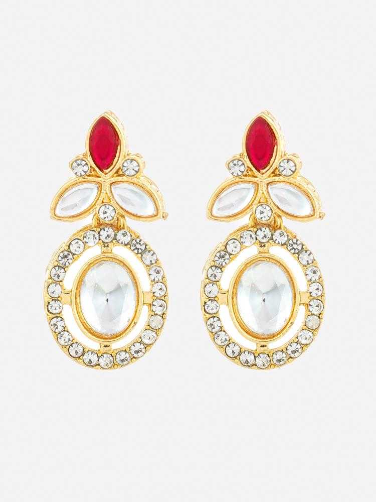 Ynf Alloy KESH105 ER4207 Womens Jewellery Wholesale Kundan Earrings Stud Earrings Manufacturer - Jewellery Export