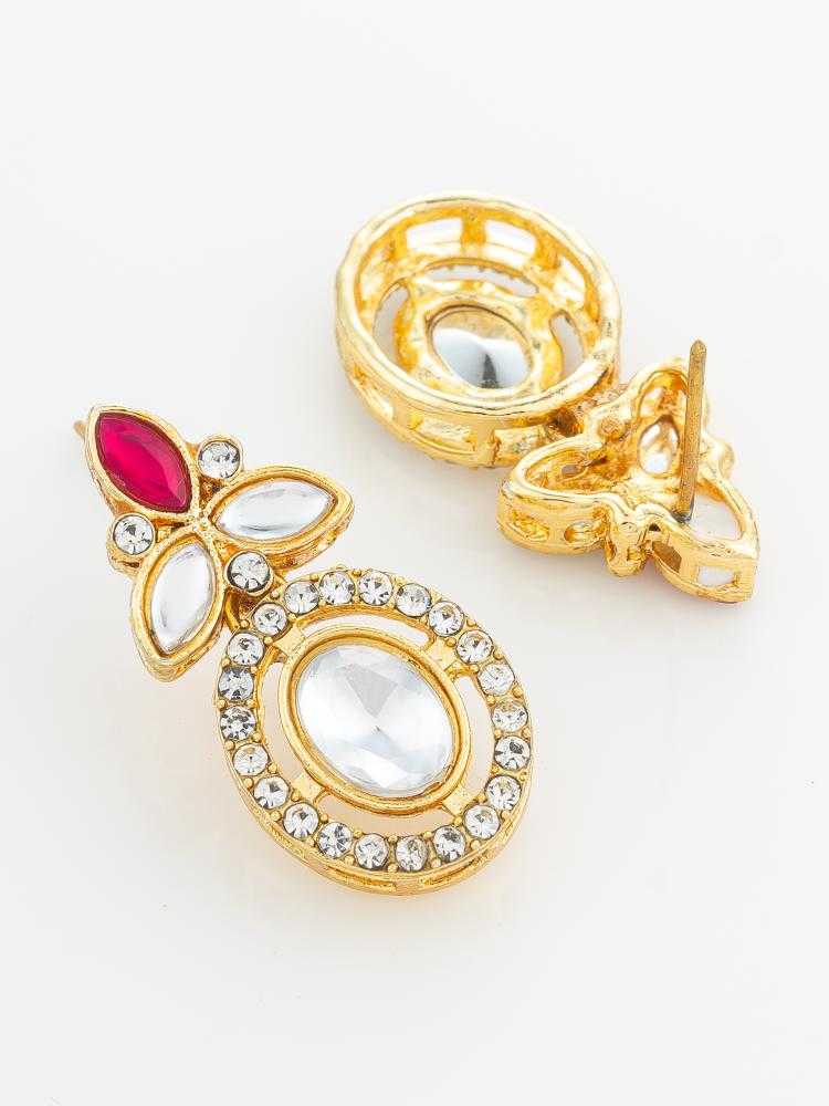 Ynf Alloy KESH105 ER4207 Womens Jewellery Wholesale Kundan Earrings Stud Earrings Manufacturer - Jewellery Export