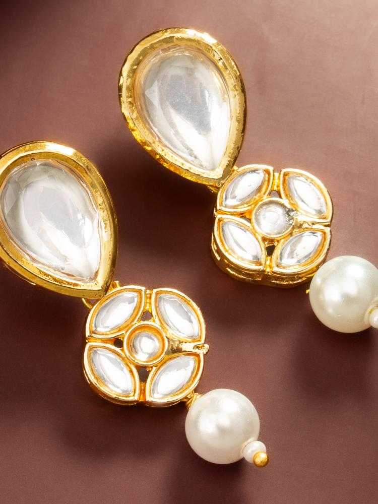 Ynf Alloy KESH105 ER4208 Womens Jewellery Wholesale Fancy Earrings Oxidized Earrings Kundan Earrings Manufacturer - Jewellery Export