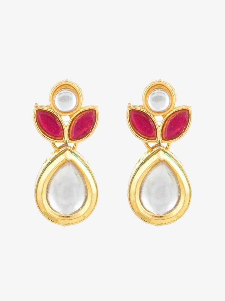 Ynf Alloy KESH105 ER4209 Womens Jewellery Wholesale Kundan Earrings Stud Earrings Manufacturer - Jewellery Export