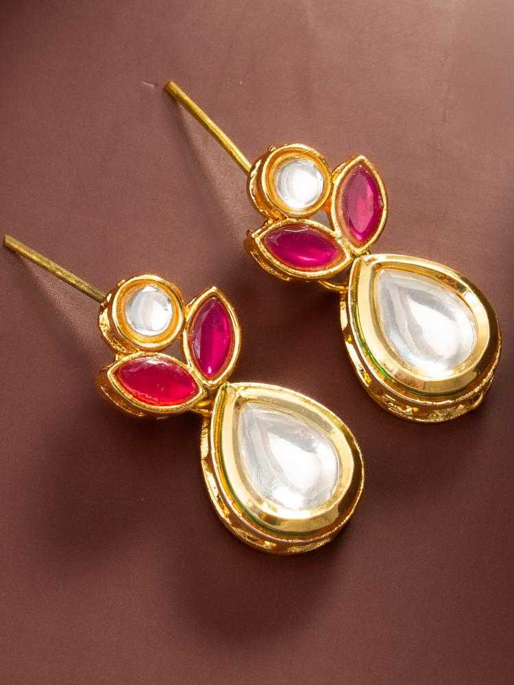 Ynf Alloy KESH105 ER4209 Womens Jewellery Wholesale Kundan Earrings Stud Earrings Manufacturer - Jewellery Export