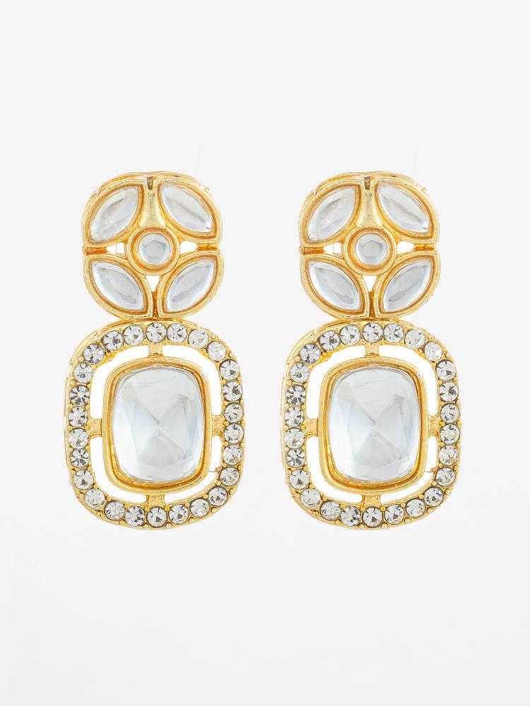 Ynf Alloy KESH105 ER4211 Womens Jewellery Wholesale Kundan Earrings Stud Earrings Manufacturer - Jewellery Export