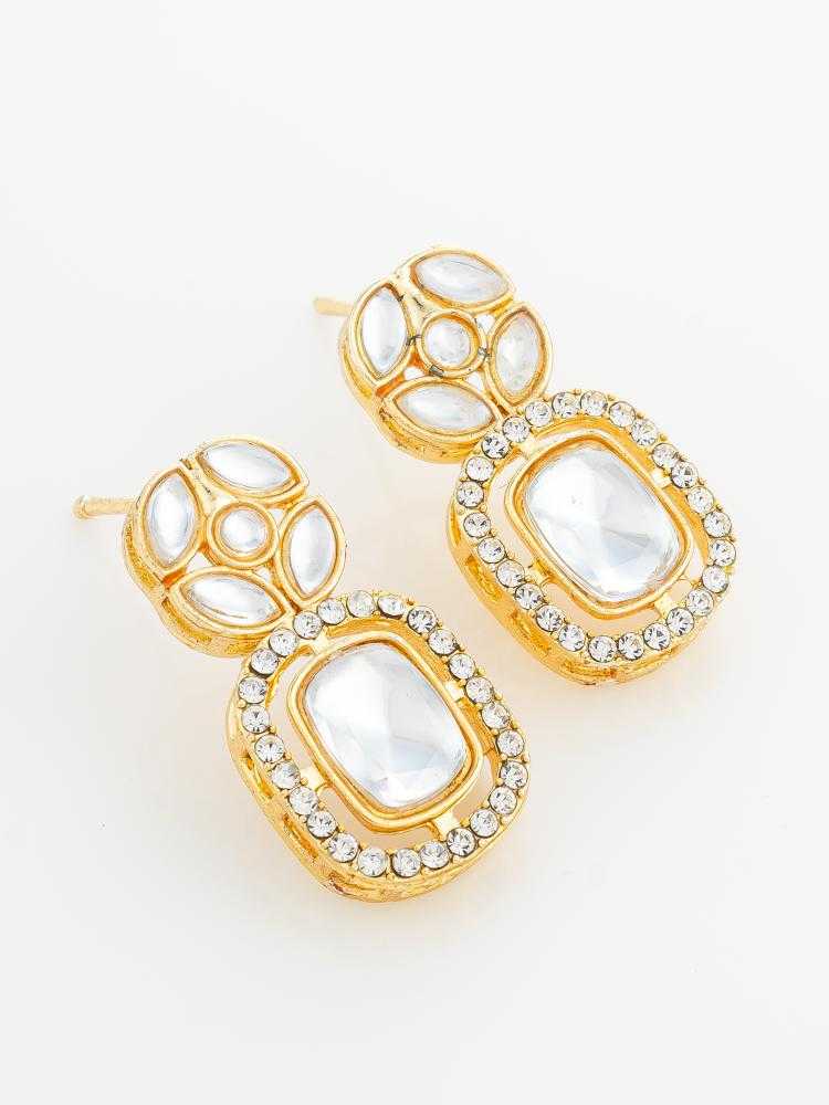Ynf Alloy KESH105 ER4211 Womens Jewellery Wholesale Kundan Earrings Stud Earrings Manufacturer - Jewellery Export