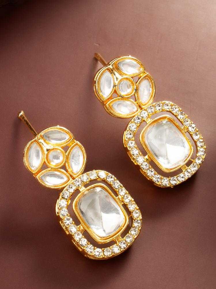 Ynf Alloy KESH105 ER4211 Womens Jewellery Wholesale Kundan Earrings Stud Earrings Manufacturer - Jewellery Export