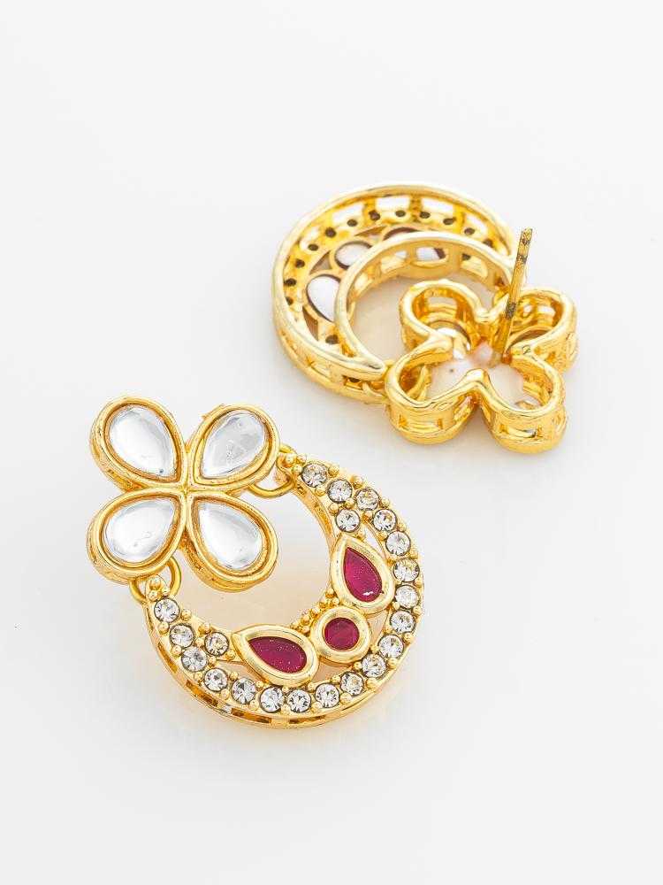 Ynf Alloy KESH105 ER4212 Womens Jewellery Wholesale Fancy Earrings Oxidized Earrings Kundan Earrings Manufacturer - Jewellery Export