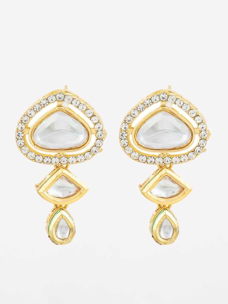 Ynf Alloy KESH105 ER4213 Womens Jewellery Wholesale Fancy Earrings Oxidized Earrings Kundan Earrings Manufacturer - Jewellery Export