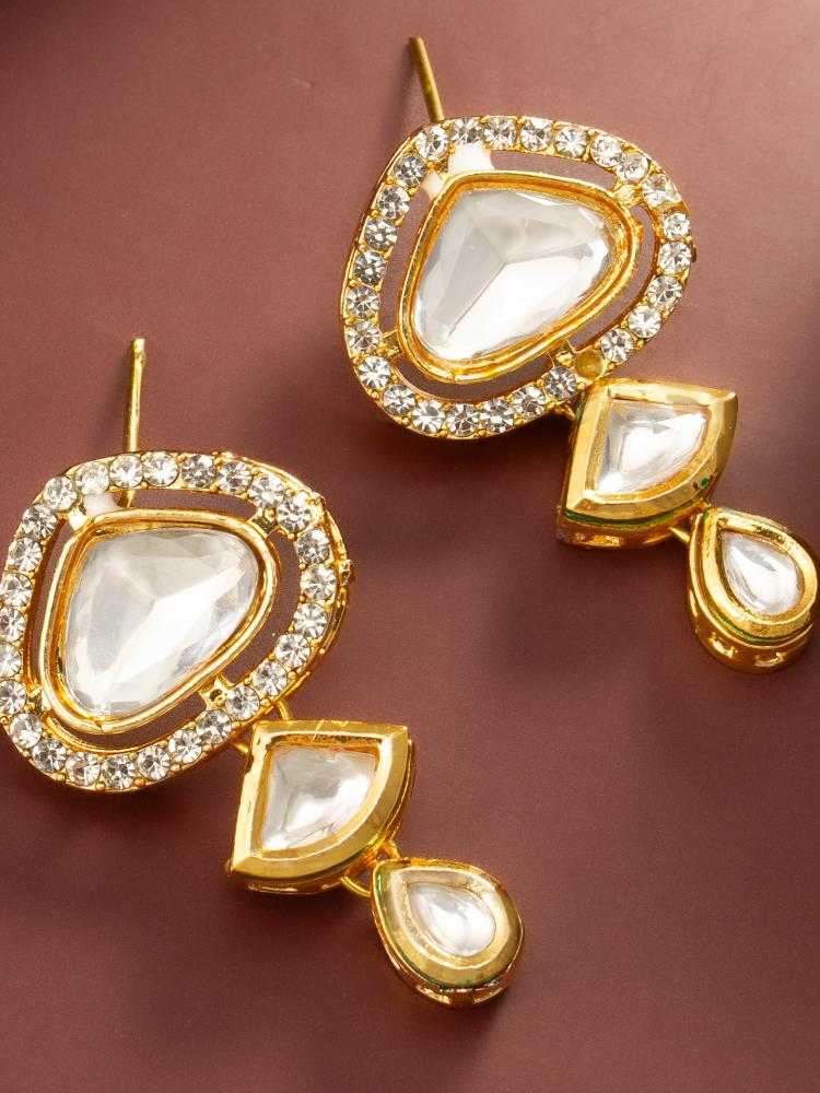 Ynf Alloy KESH105 ER4213 Womens Jewellery Wholesale Fancy Earrings Oxidized Earrings Kundan Earrings Manufacturer - Jewellery Export