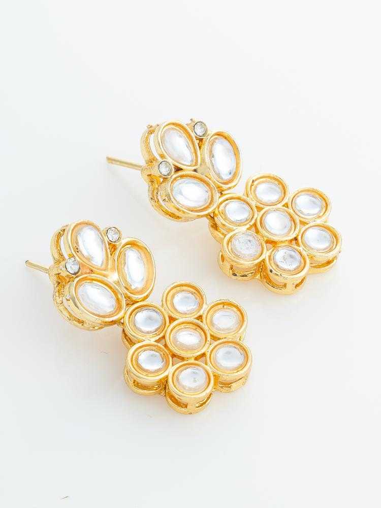 Ynf Alloy KESH105 ER4215 Womens Jewellery Wholesale Fancy Earrings Oxidized Earrings Kundan Earrings Manufacturer - Jewellery Export