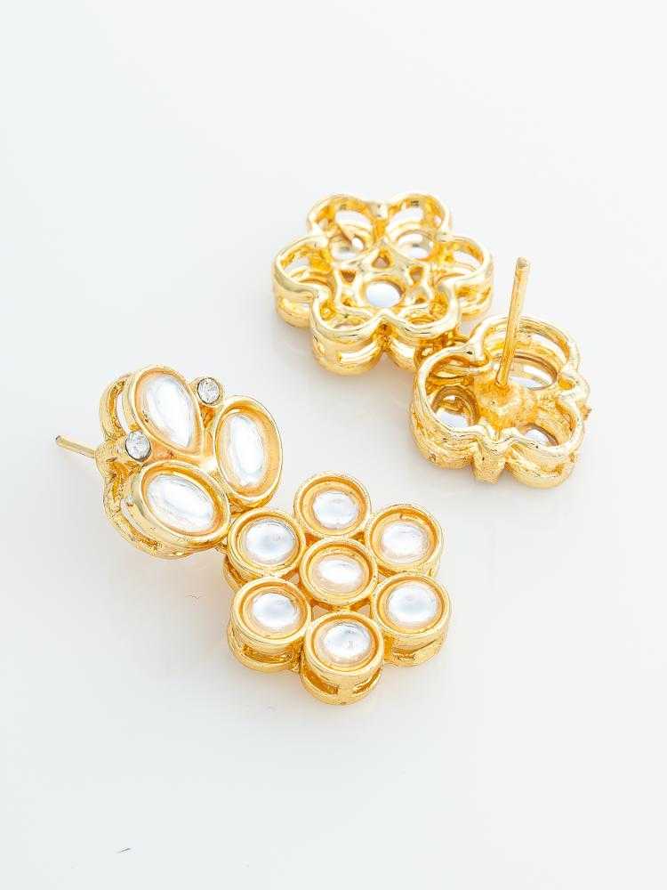 Ynf Alloy KESH105 ER4215 Womens Jewellery Wholesale Fancy Earrings Oxidized Earrings Kundan Earrings Manufacturer - Jewellery Export