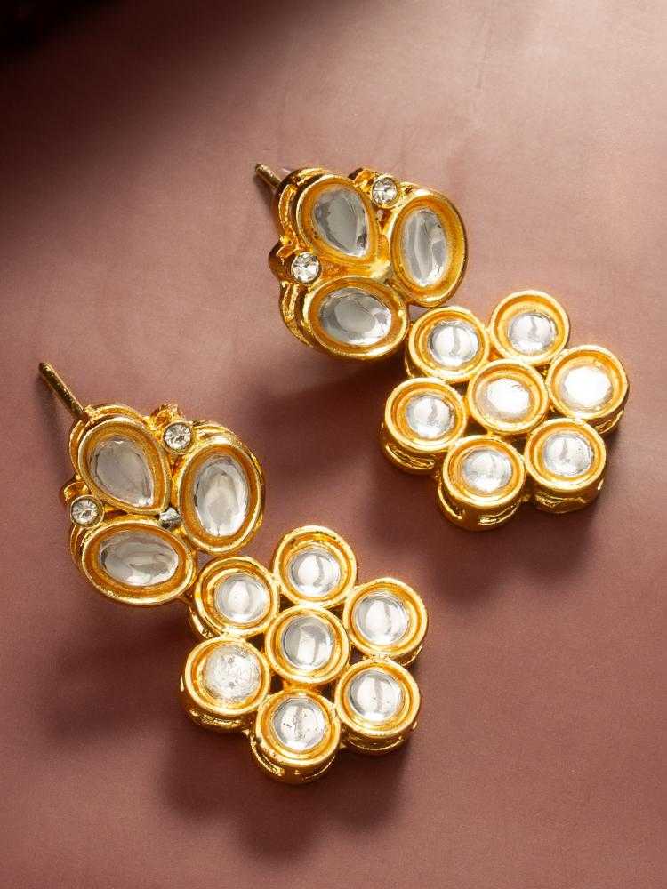 Ynf Alloy KESH105 ER4215 Womens Jewellery Wholesale Fancy Earrings Oxidized Earrings Kundan Earrings Manufacturer - Jewellery Export