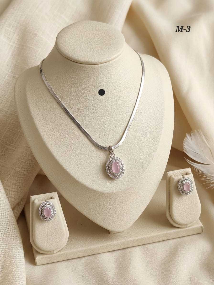 Ynf Alloy KESH193 201 Womens Jewellery Festive Collections Wholesale Chain Pendant Set Alloy Necklaces Silver Plated Jewelry Manufacturer - Jewellery Export