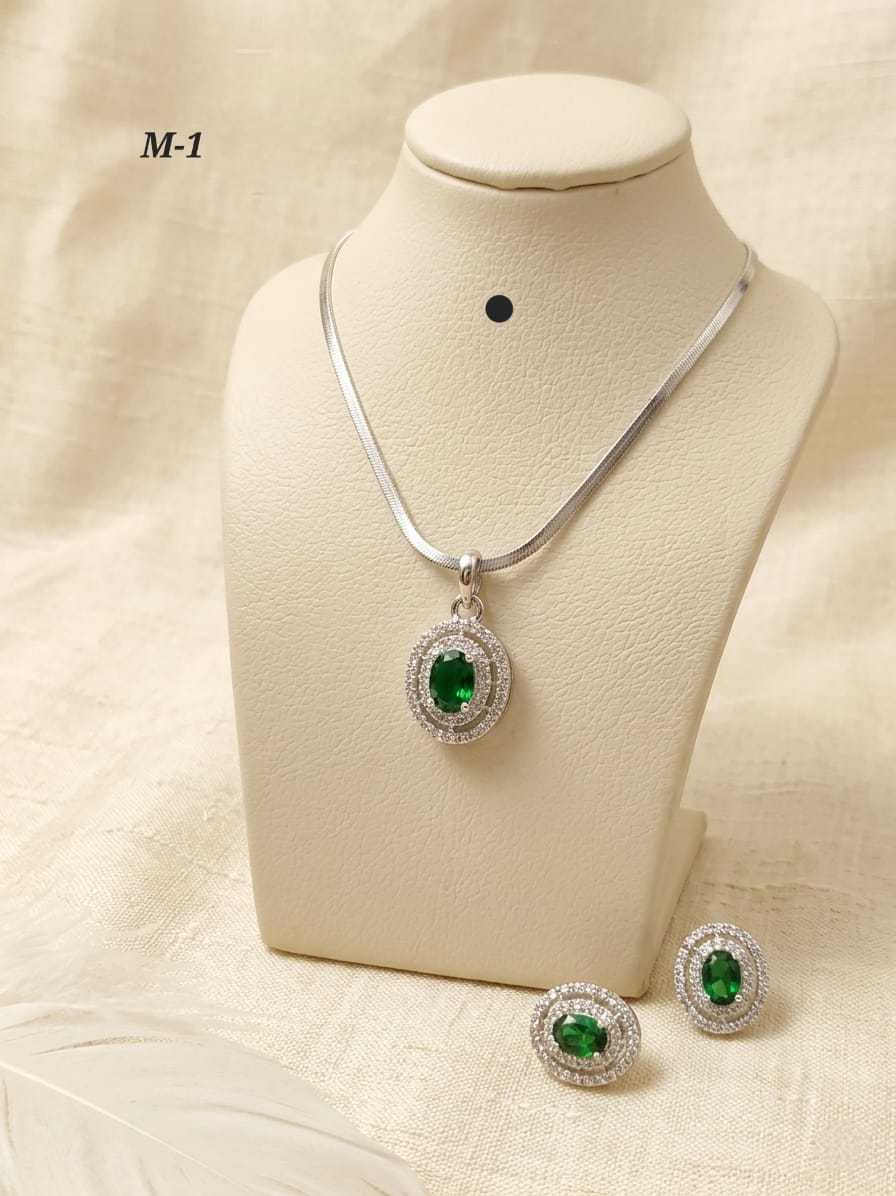 Ynf Alloy KESH193 201 Womens Jewellery Festive Collections Wholesale Chain Pendant Set Alloy Necklaces Silver Plated Jewelry Manufacturer - Jewellery Export
