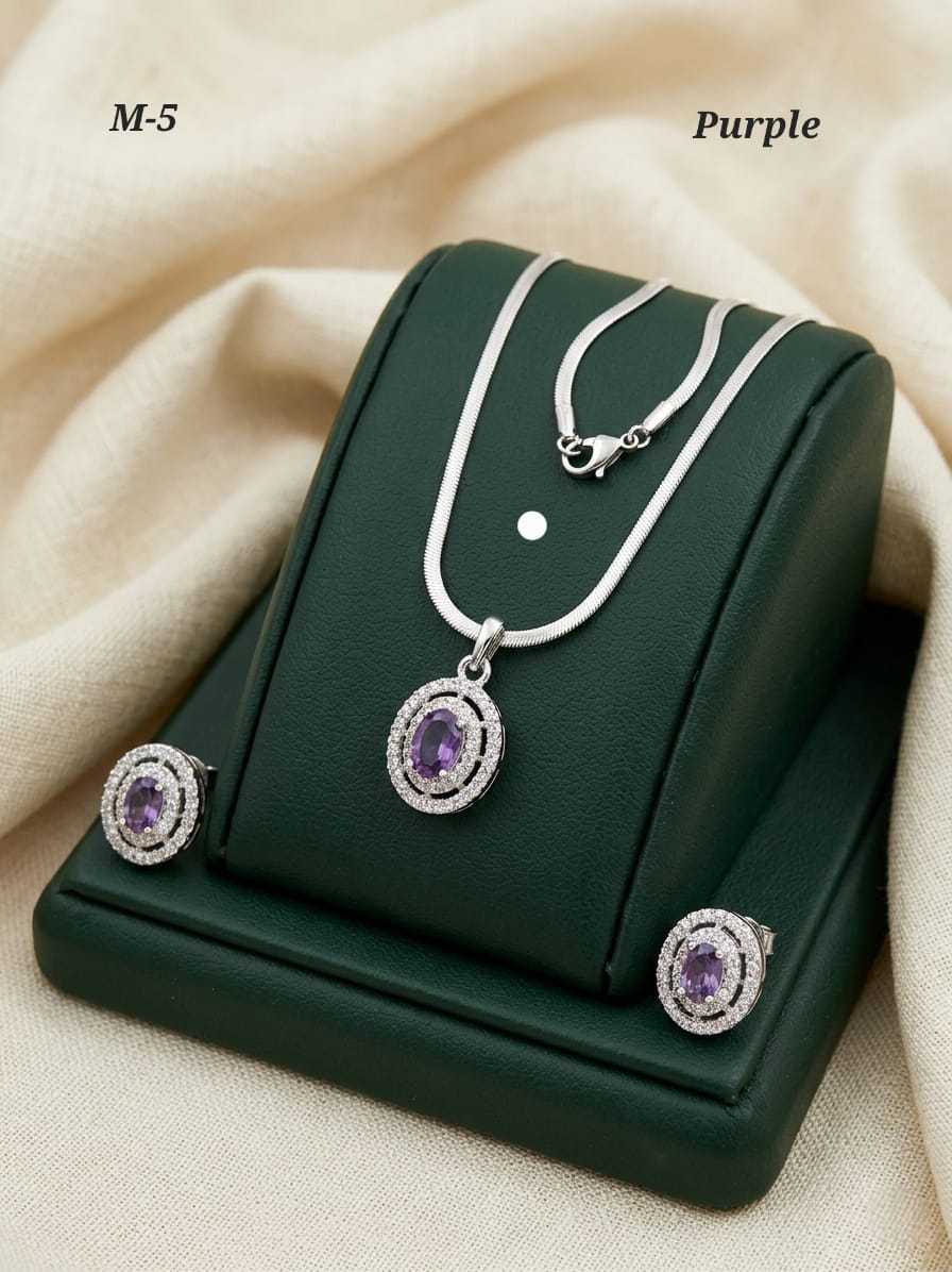 Ynf Alloy KESH193 201 Womens Jewellery Festive Collections Wholesale Chain Pendant Set Alloy Necklaces Silver Plated Jewelry Manufacturer - Jewellery Export