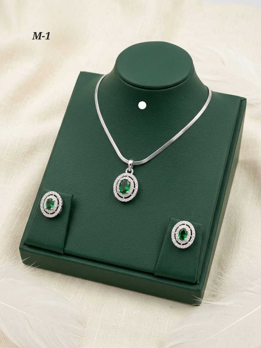 Ynf Alloy KESH193 201 Womens Jewellery Festive Collections Wholesale Chain Pendant Set Alloy Necklaces Silver Plated Jewelry Manufacturer - Jewellery Export