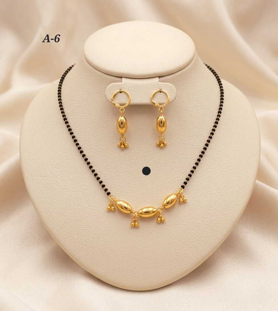 Ynf Alloy KESH193 213 Womens Jewellery Wholesale Mangalsutras Golden Necklace Set Party Wear Jewelry Manufacturer - Jewellery Export