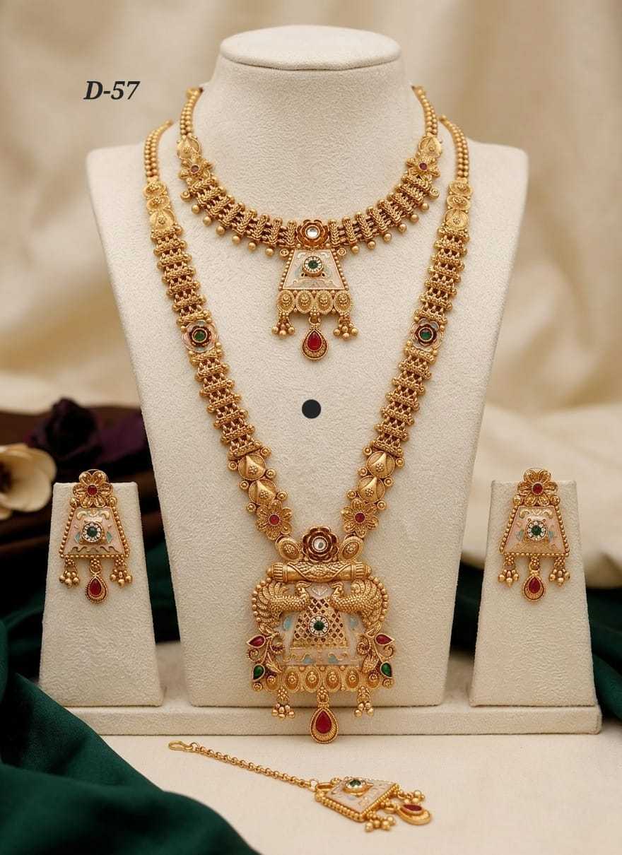 Ynf Alloy KESH193 221 Womens Jewellery Wholesale Fancy Mala Necklaces Kundan Necklace Set Party Wear Jewelry Manufacturer - Jewellery Export