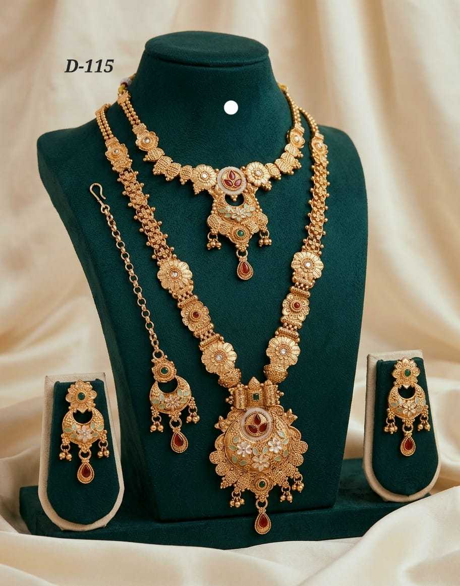 Ynf Alloy KESH193 221 Womens Jewellery Wholesale Fancy Mala Necklaces Kundan Necklace Set Party Wear Jewelry Manufacturer - Jewellery Export
