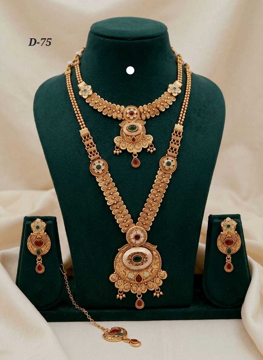 Ynf Alloy KESH193 221 Womens Jewellery Wholesale Fancy Mala Necklaces Kundan Necklace Set Party Wear Jewelry Manufacturer - Jewellery Export