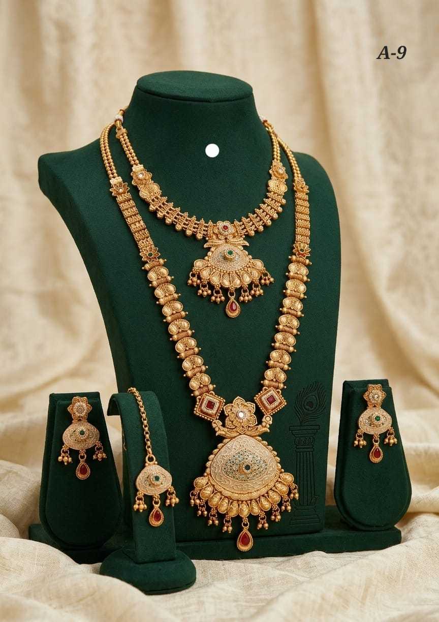 Ynf Alloy KESH193 222 Womens Jewellery Wholesale Fancy Mala Necklaces Kundan Necklace Set Party Wear Jewelry Manufacturer - Jewellery Export