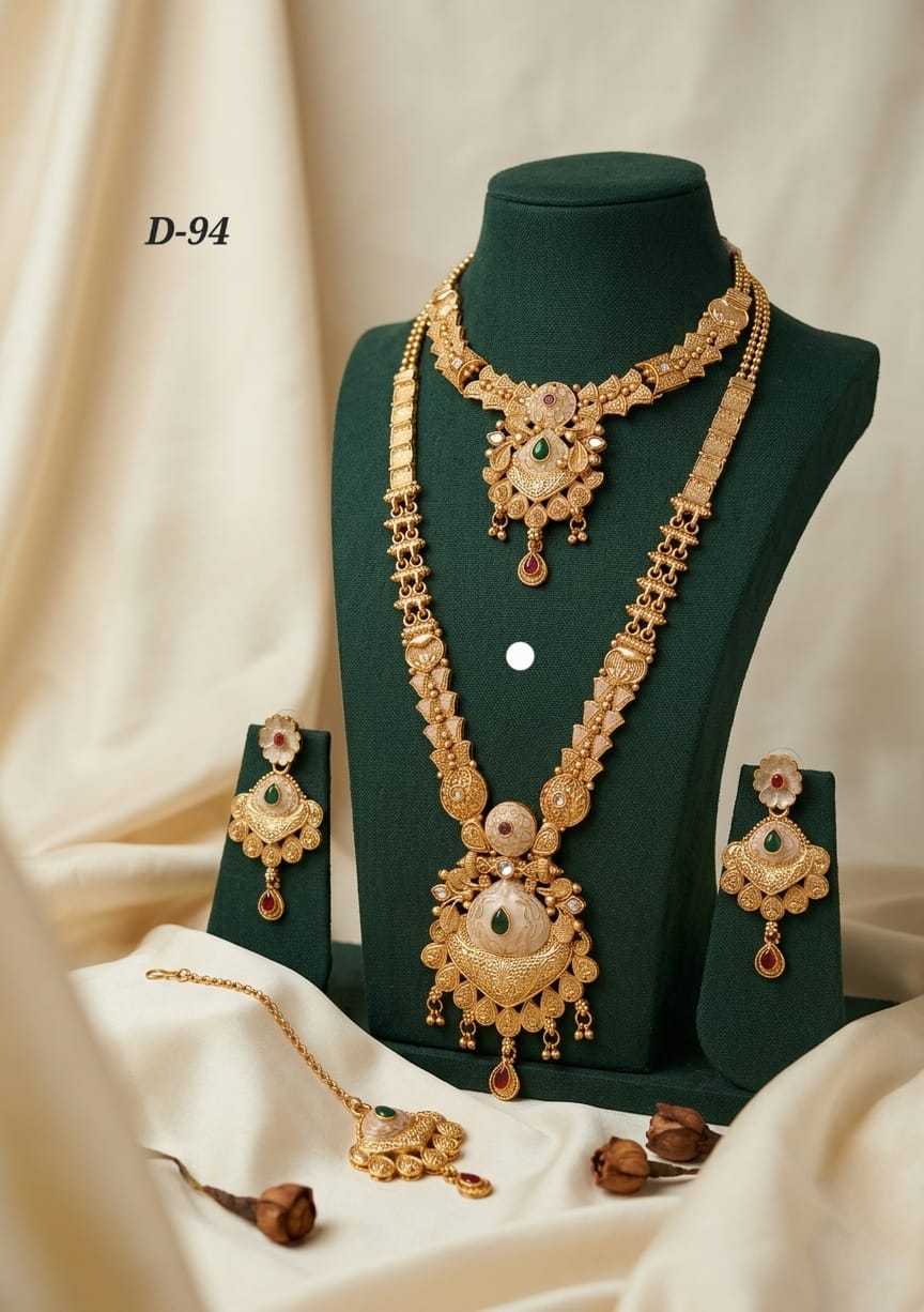 Ynf Alloy KESH193 222 Womens Jewellery Wholesale Fancy Mala Necklaces Kundan Necklace Set Party Wear Jewelry Manufacturer - Jewellery Export